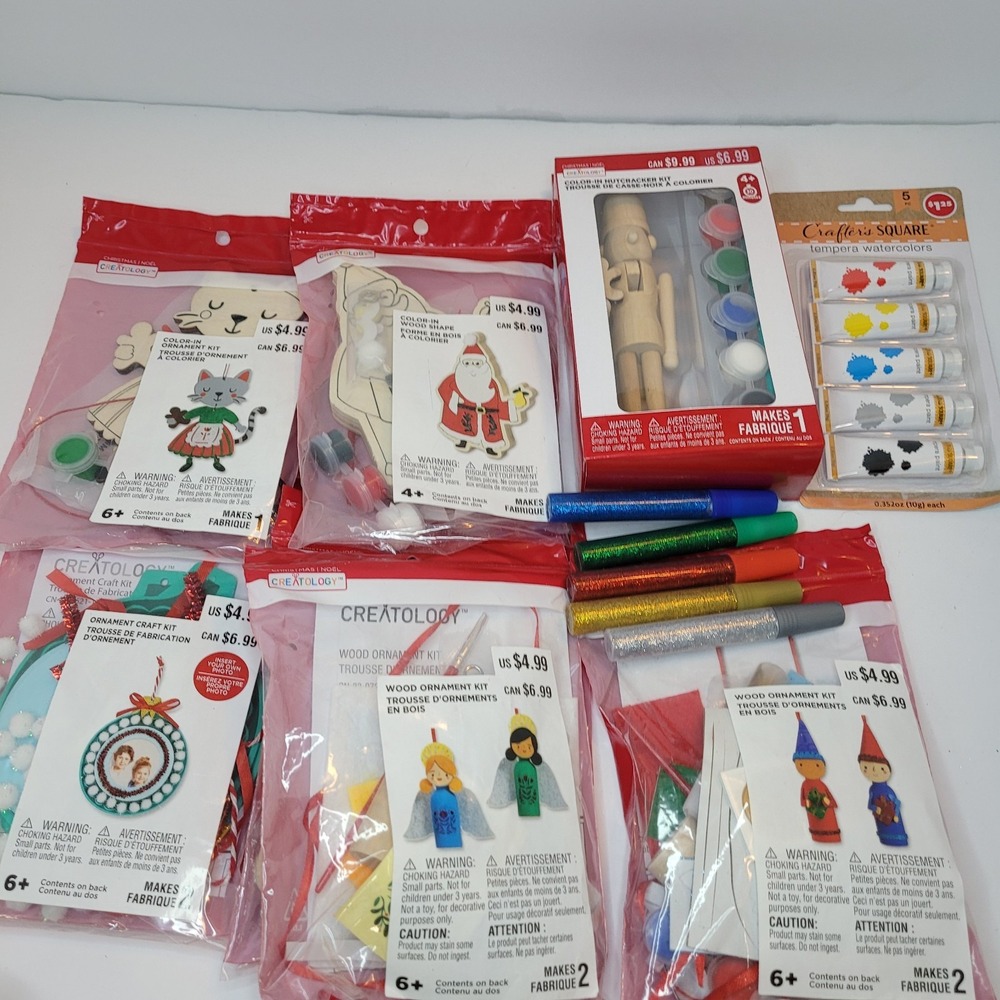 Creatology  - Mixed Lot Of Christmas Goodies. 7 Kits,  All NIB. Ages‎ 6+